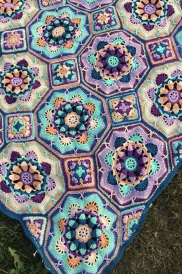 Persian Tile Crochet Class part 1 